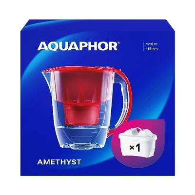 Afbeelding van Aquaphor waterfilterkan Amethyst Ruby Red