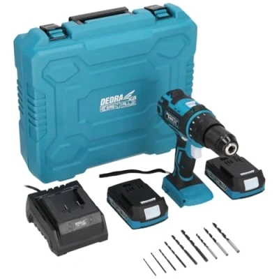 Afbeelding van DEDRA SNOERLOZE BOOR SCHROEFMACHINE 18V SET MET 2 ACCU