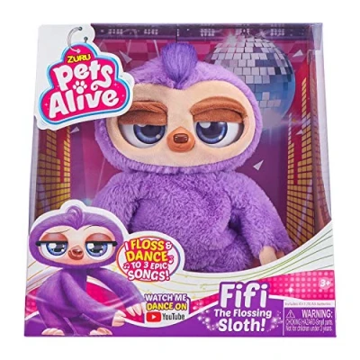 Afbeelding van ZURU Pets Alive 9516 Fifi The Flossing Luiaard, voor meer dan 3 jaar