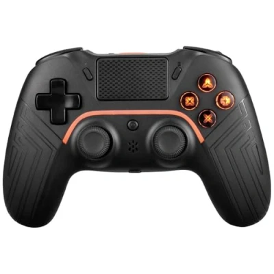 Afbeelding van Deltaco GAM 139 Draadloze Controller 2 Macro Knoppen PS4 Zwart
