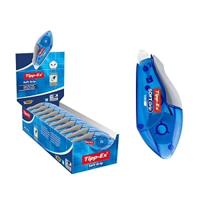 Afbeelding van Tipp Ex Soft Grip Correctieroller met ergonomische vorm correctierape 10 m x 4,2 mm pak van