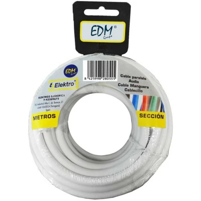 Afbeelding van Edm Kabel 3 X 1,5 Mm Wit 5 M