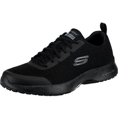 Afbeelding van Skechers Skech air Dynamight Sneaker voor heren, zwarte gebreide synthetische rand, 42 EU