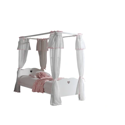 Afbeelding van Deze Amori combinatie bestaat uit een hemelbed , lattenbodem kader en bedtextiel