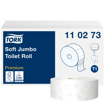 Afbeelding van Tork Soft Jumbo Toilet Roll 2 laags T1 110273