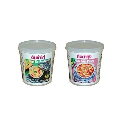 Afbeelding van Pamai Pai® Set: 2 x 400 g Lobo pasta Tom Ka en Yum Thai soep koken kruidenpasta