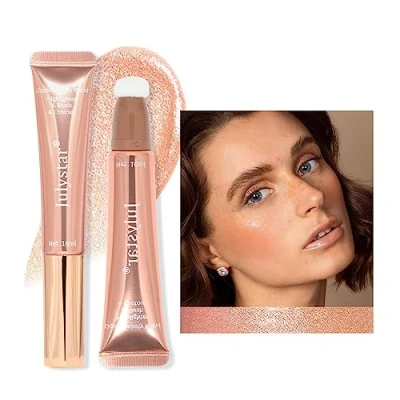 Afbeelding van INTEROOKIE Vloeibare Blush Stick, Hoogglans Flash Matte Finish, Parelmoerglans (02#*10ML)