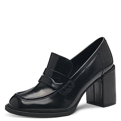 Afbeelding van Marco Tozzi Hoge hakken, Dames, Maat: 38, Black brush Hoogwaardig imitatieleer