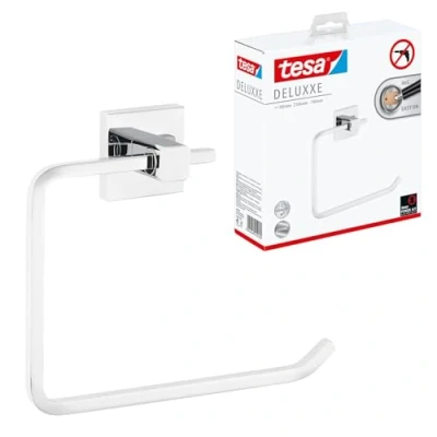 Afbeelding van tesa® Deluxxe handdoekring, zelfklevend, verchroomd, prachtig ontwerp, 100% roestvrij, 45 mm x 184 156