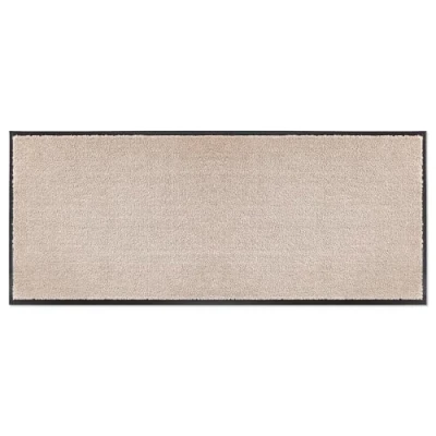 Afbeelding van slijtvaste deurmat Miami getufte 67x150 cm in beige afwasbaar