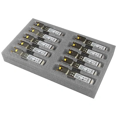 Afbeelding van StarTech.com Gigabit RJ45 koper SFP Transceiver Modules Cisco GLC T Compatibel set van 10