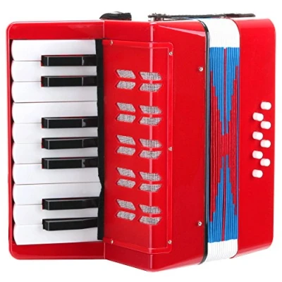 Afbeelding van Classic Cantabile Bambino kinderaccordeon, rood, 8 bassen