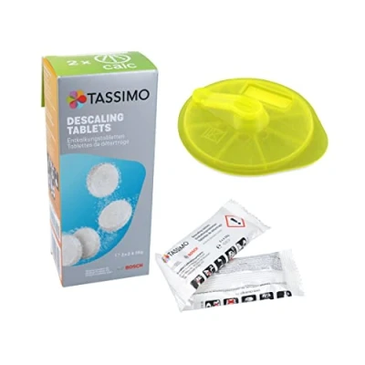 Afbeelding van DL pro Reinigingsdisc + ontkalkingstabletten voor Bosch Siemens 576836 00576836 311909 00311909 Tassimo capsulemachine koffiecapsulemachine koffiezetapparaat