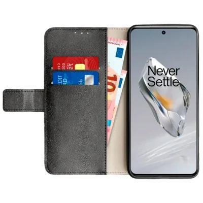 Afbeelding van Just in Case PU leer Book Zwart OnePlus 12