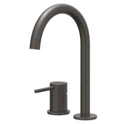 Afbeelding van IVY Concord wastafelkraan 2 gats RVS 316 Geborsteld carbon Black PVD
