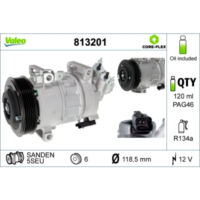 Afbeelding van Valeo Airco compressor 813201