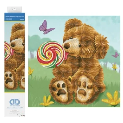 Afbeelding van Diamond Dotz Honey Pot Bear Painting 5.716 31x31 cm