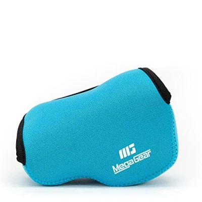 Afbeelding van MegaGear Panasonic Lumix Dc Gx950, Gx900, Gf10, Gf9, Gx850, Gx800, Dmc Gx85, Gx80 (12 32mm), Gf8, Gf7, Gf6, Gf5 Ultralichte Cameratas van Neopreen, Blauw