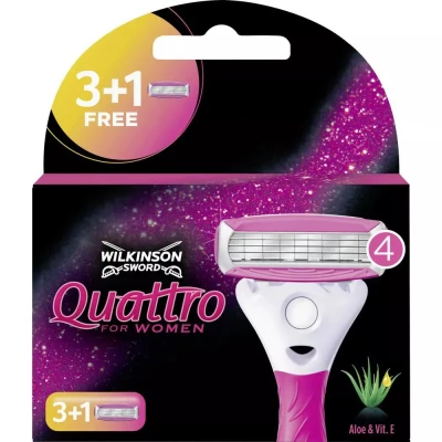 Afbeelding van Wilkinson Quattro scheermes for woman 3 stuks