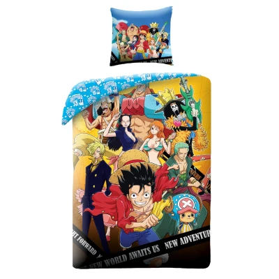 Afbeelding van One Piece Luffy en zijn Crew II Microvezel Beddengoed Set (200x140cm + 63x63cm)