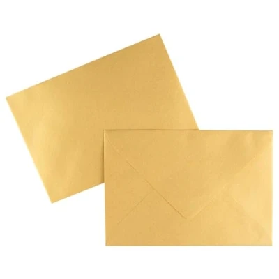 Afbeelding van Ideen mit Herz Premium parelmoer enveloppen DIN C6 100 stuks goud