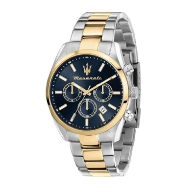 Afbeelding van Maserati Attractie herenhorloge Limited Edition, kwarts, multifunctioneel R8853151008, Blauw, 43mm, Armband