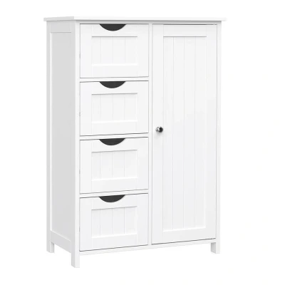 Afbeelding van Badkamerkast 4 Lades MDF Wit