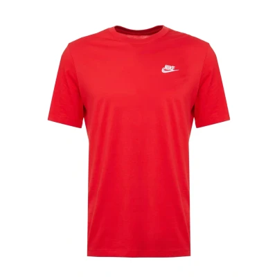 Afbeelding van Nike Sportswear CLUB TEE Tshirt basic, Heren, Maat: Small, University red/white