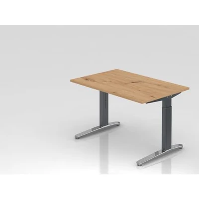 Afbeelding van XTRA XB 12 GC Bureau 120x80 Tafelhoogte I In hoogte verstelbaar Knoestige Eiken