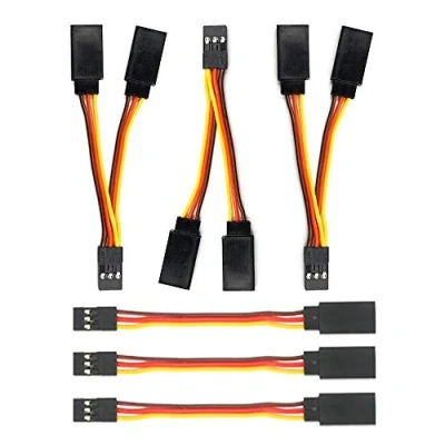 Afbeelding van GTIWUNG 3 Stks JR stijl Servo Y harnas, &quot;/ 75 mm kabels, RC Splitter kabel, Standaard 3&quot; / Servokabels voor Park Flyer Afstandsbediening Vliegtuigen