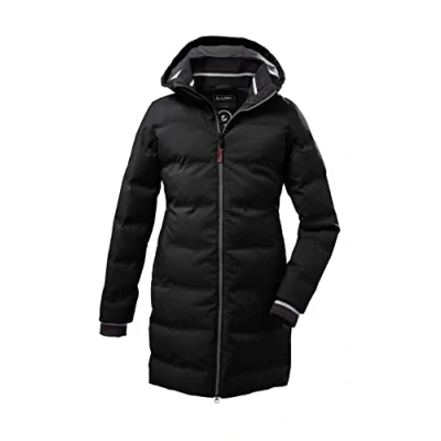 Afbeelding van killtec meisjes Winterjas/parka in donslook met capuchon KOW 196 GRLS QLTD CT, black, 128, 38511 000