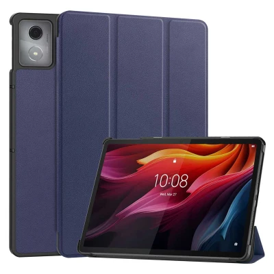 Afbeelding van imoshion Tablet Hoes Geschikt voor Lenovo Tab K11 Plus Trifold Bookcase Donkerblauw