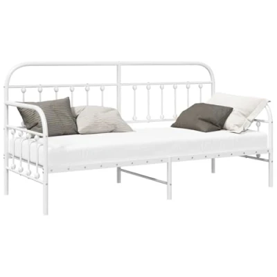 Afbeelding van vidaXL Dagbed Frame Wit 80x200 cm Staal