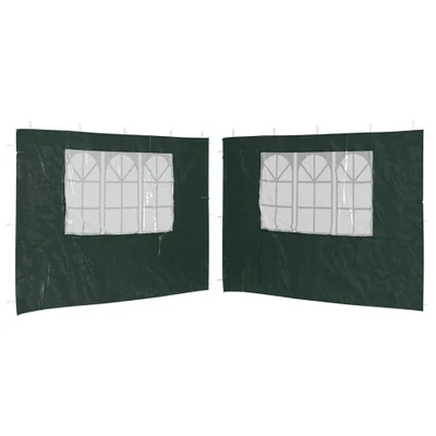Afbeelding van Tentwanden met raam PE groen 2 st