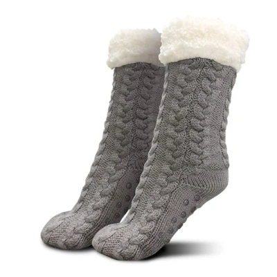 Afbeelding van Orange Donkey Cozy Slipper Socks Huissokken Grijs