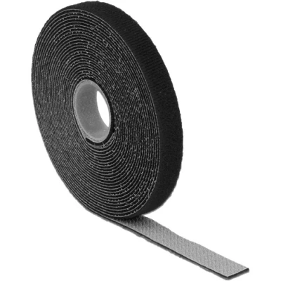 Afbeelding van Delock Klettband auf Rolle L 5 m x B 13 mm schwarz HQ products