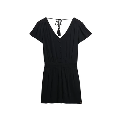 Afbeelding van Superdry Short Sleeve Printed PLAY Jumpsuit, Dames, Maat: 44, Black