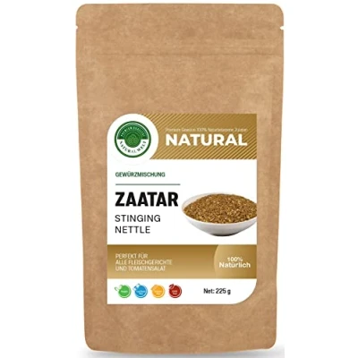 Afbeelding van Natural Welt zaatar Kruidenmix, 225 g, traditionele Libanese specerijen, zoutvrije kruiden, 100% zuiver en natuurlijk