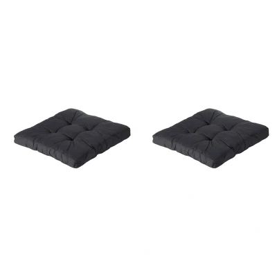 Afbeelding van Madison Florance Zitkussen Basic black Ca. 73x73 cm Set van 2