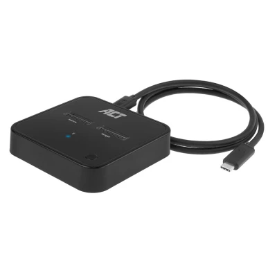 Afbeelding van ACT AC1502 M.2 NVMe/PCIe Dual SSD Docking Clone Station USB C 3.2 Gen2 Zwart