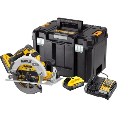 Afbeelding van DeWalt DCS573H2T QW accu Cirkelzaag 18V XR Brushless FV Adv 190mm C2x 5.0Ah POWERSTACK in TSTAK koffer