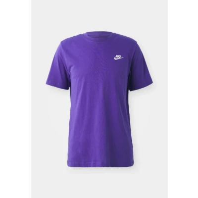 Afbeelding van Nike Sportswear CLUB TEE Tshirt basic, Heren, Maat: XS, Wild grape/white