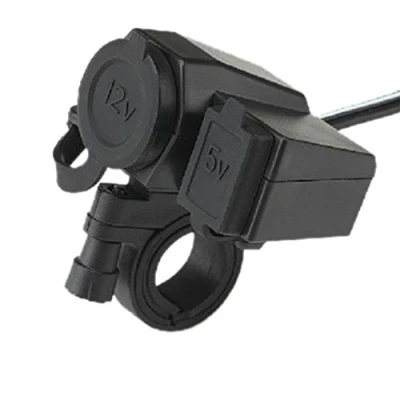Afbeelding van Mintice™ Motorfiets stopcontact sigarettenaansteker waterdichte kabel auto 12V 24V USB poort