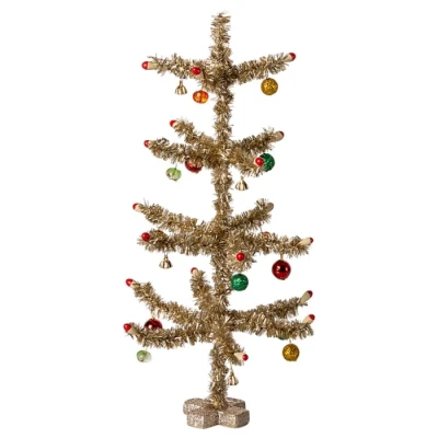 Afbeelding van Maileg Kerstboom Goud en Groen 25 cm