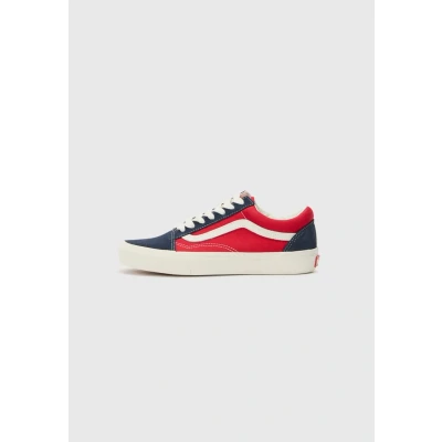Afbeelding van Vans OLD Skool Unisex Sneakers laag, Maat: 40.5, Tone navy/red Leer en textiel