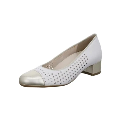 Afbeelding van ara Nizza Pumps voor dames, platina, crème, 36,5 EU breed, Platinum Cream, 36.5 Breed