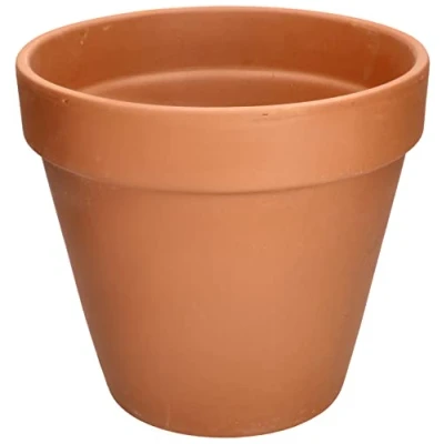Afbeelding van KOTARBAU® bloempot van terracotta, diameter 27 cm, met rand, voor binnen en tuin