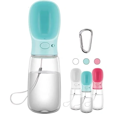 Afbeelding van Draagbare drinkfles voor honden met waterdispenser huisdieren, antibacterieel, levensmiddelen, het testen van honden, reizen, drinken drinkflessen, buiten, (550 milliliter, blauw)
