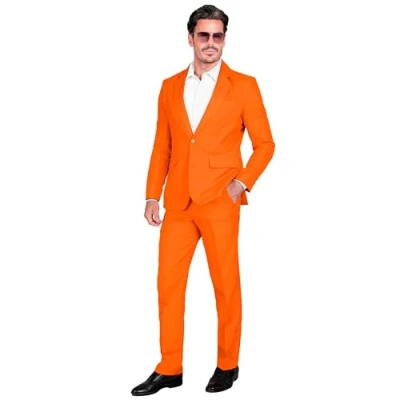 Afbeelding van Widmann 100% NL &amp; Oranje Kostuum Mr Team Man XL Carnavalskleding Verkleedkleding