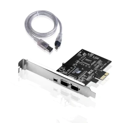 Afbeelding van SIENOC Desktop PCI E Express kaart FireWire interfacekaart 1394a IEEE1394 controlleruitbreidingskaart met 4 tot 6 pins kabel